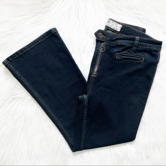 Free People Denim - Free People Retro Cropped Flare Leg Jeans